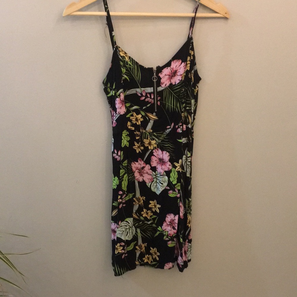 Black floral dress